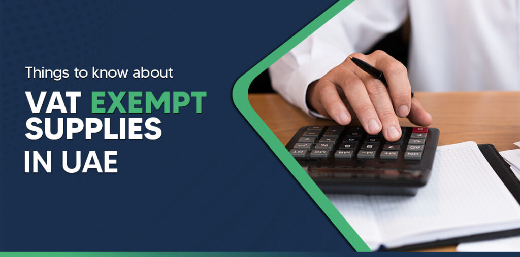 Exempted Supplies in the UAE